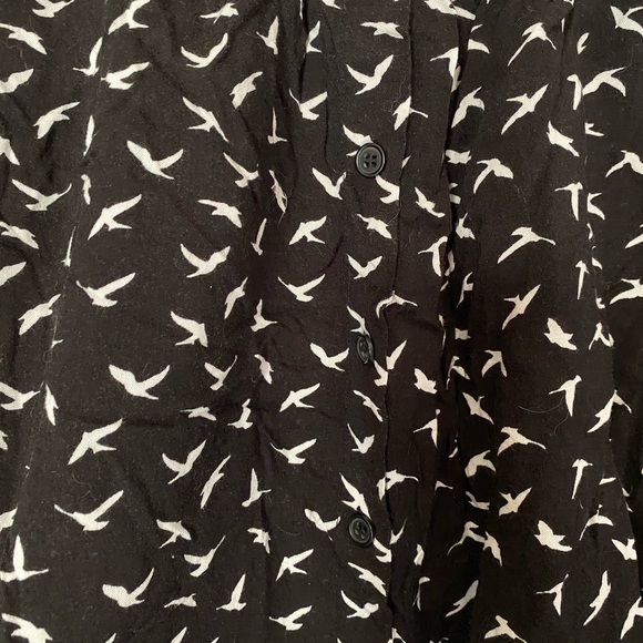 Bird print skirt with pockets - Picture 5 of 5